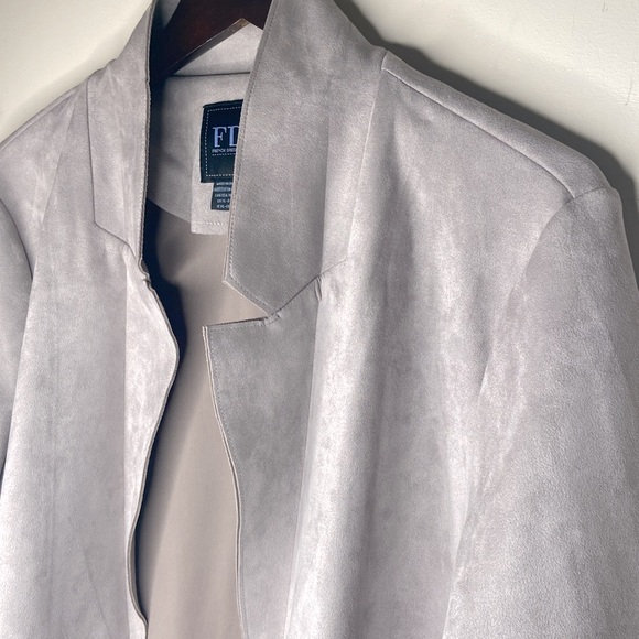 FDJ Microfiber Open Front Light Mauve Jacket - Picture 11 of 15